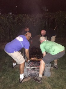 That pig's not going to flip itself!